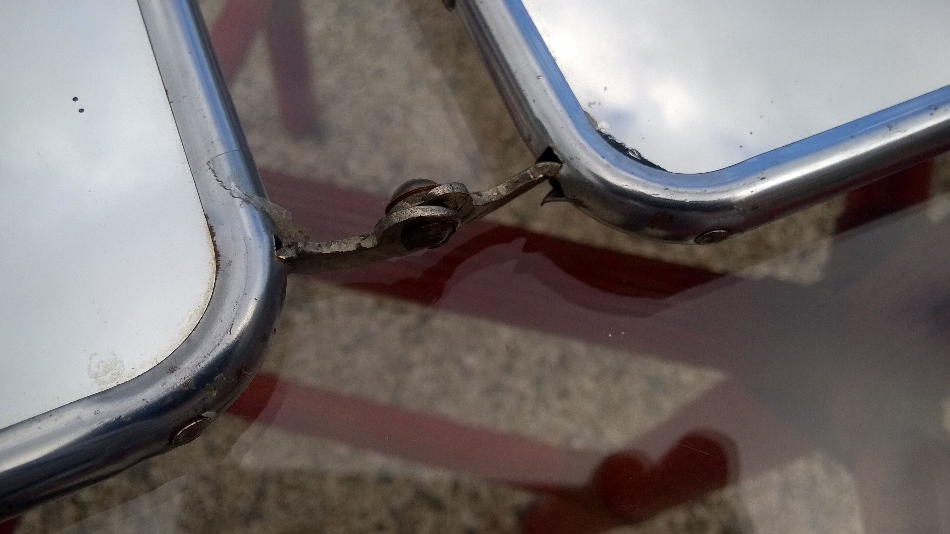 Barber triptych mirror 80x30cm