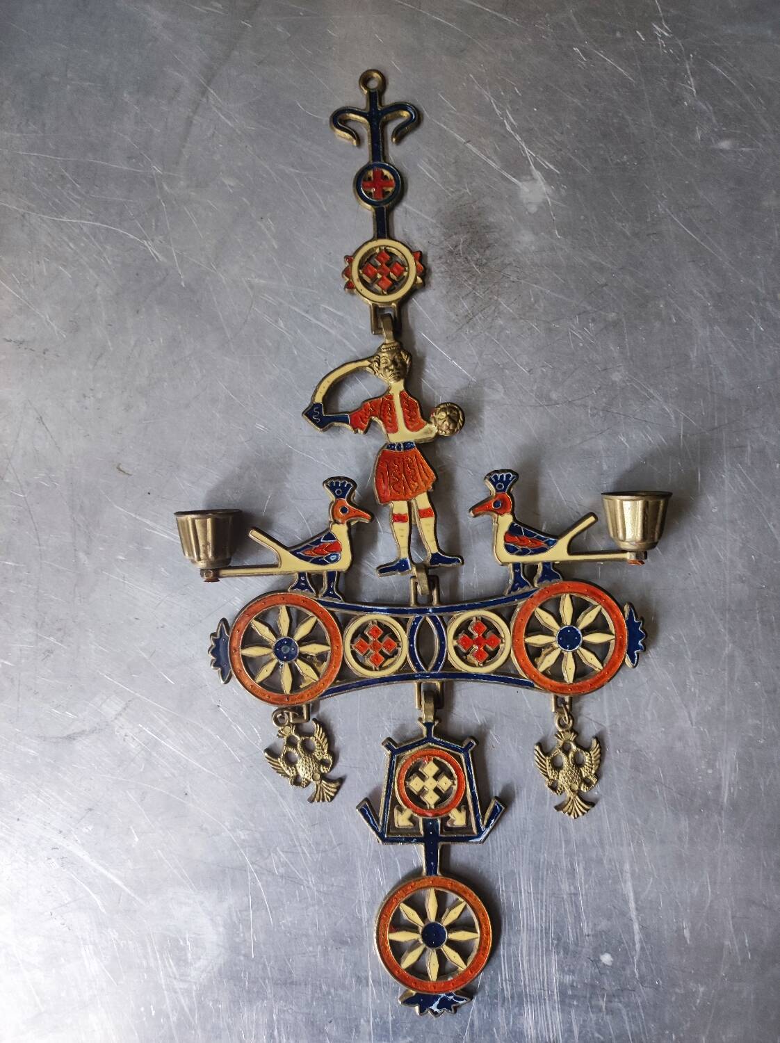 Greek, Orthodox wall candlestick