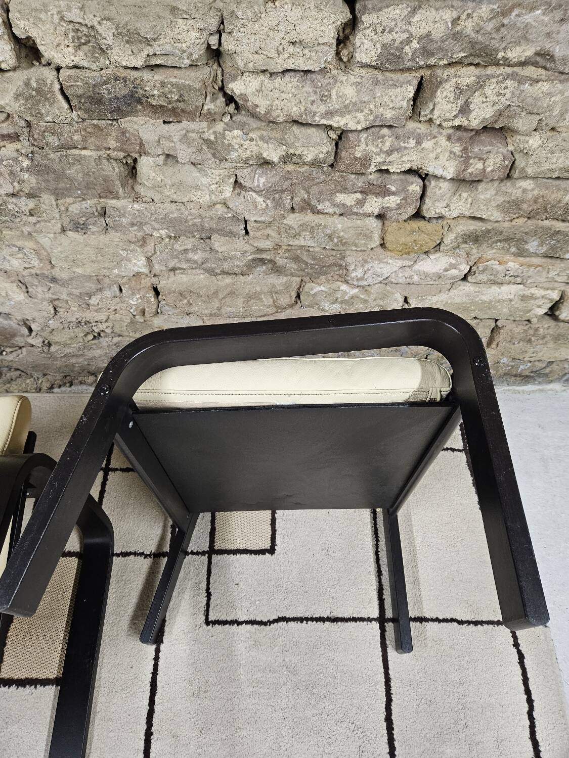 Lounge chair and its leather ottoman