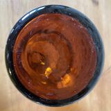 Amber glass soliflore bottle/vase, ca. 1970