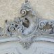 Louis xv style headboard with shabby chic patina