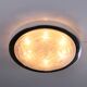 Vintage ceiling lamp Doria leuchten with ice glass and metal, Germany 1960s