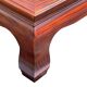 table in natural varnished quince wood