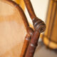 Canned armchair wood imitation bamboo, colonial armchair, interior decoration