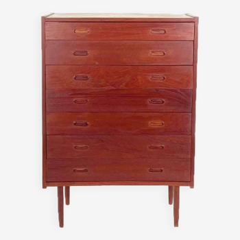 Vintage Danish teak chest of drawers, 1960s