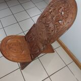 Carved African chair