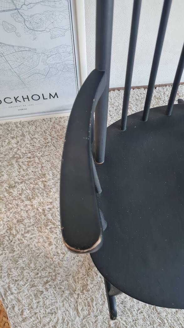 Scandinavian rocking chair from the 1960s.