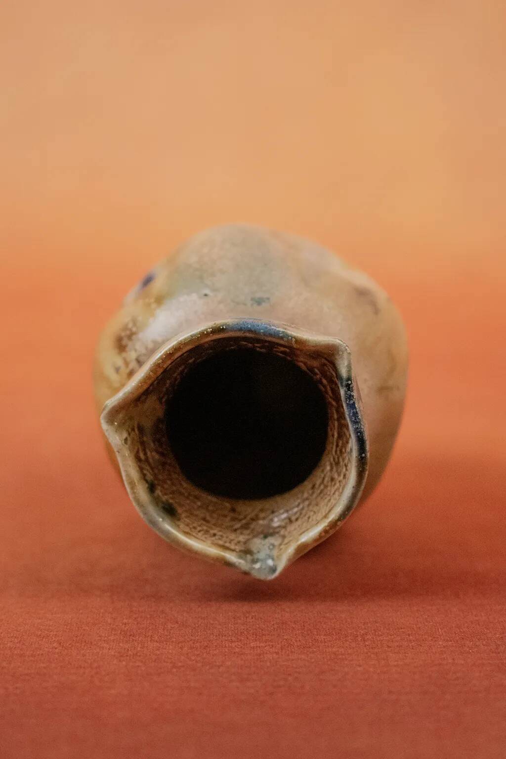 Small Art Nouveau vase in flamed glazed stoneware by Charles Greber