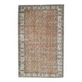 Tapis turc vintage fait main orange 180x286