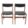 1960s Pair of Danish Teak Dining Chairs, Restored
