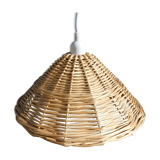 Vintage wicker pendant lamp