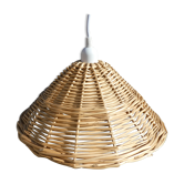 Vintage wicker pendant lamp