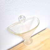 Blown glass wall-mounted bouquet holder vase