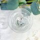 4 vintage cut crystal water glasses – Lorraine Lemberg Glassworks with original label (1950s–1970s)