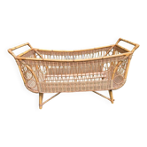 Rattan cradle bed from the 60s