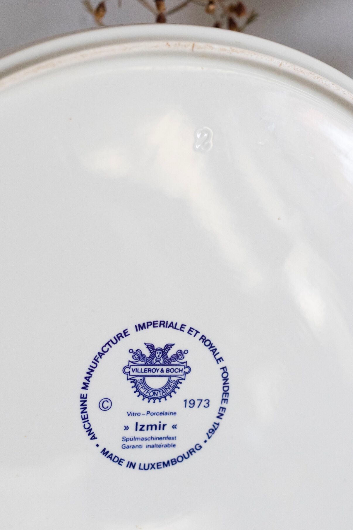 Ceramic dish Villeroy and Boch model Izmir 70s