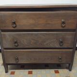 Ancienne commode 3 tiroirs en bois