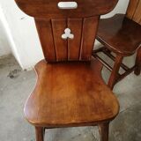 Chaises en pin esprit montagne, ferme