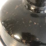 Set of 2 black enamelled bowls