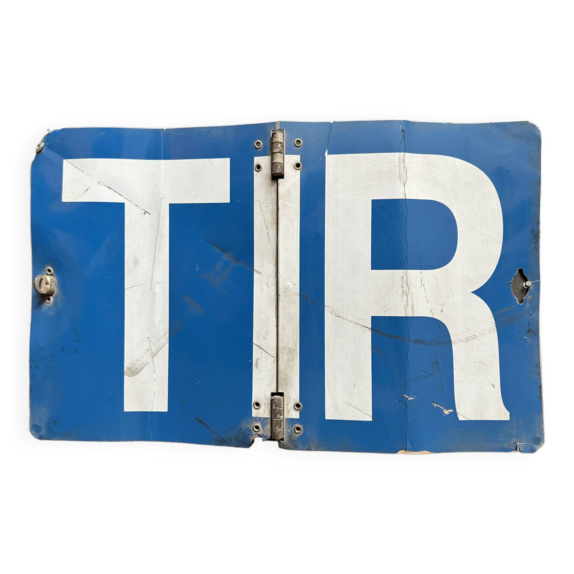 Tir truck plate vintage european industrial metal signs decoration man cave