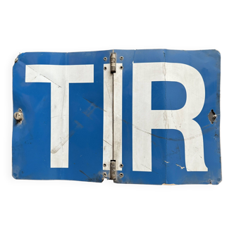 Tir truck plate vintage european industrial metal signs decoration man cave