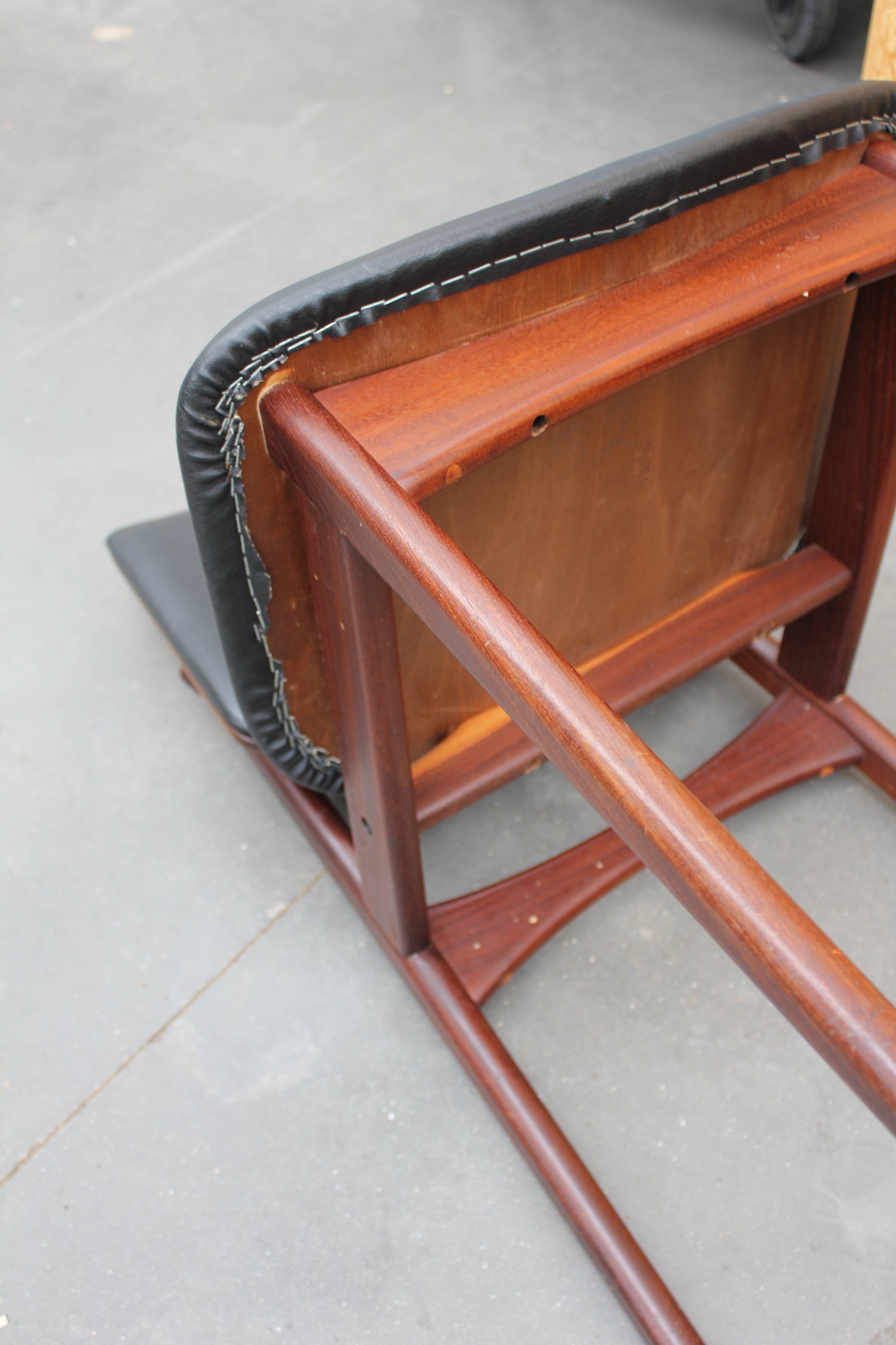 4 vintage Danish Arne Hovmand Olsen chairs