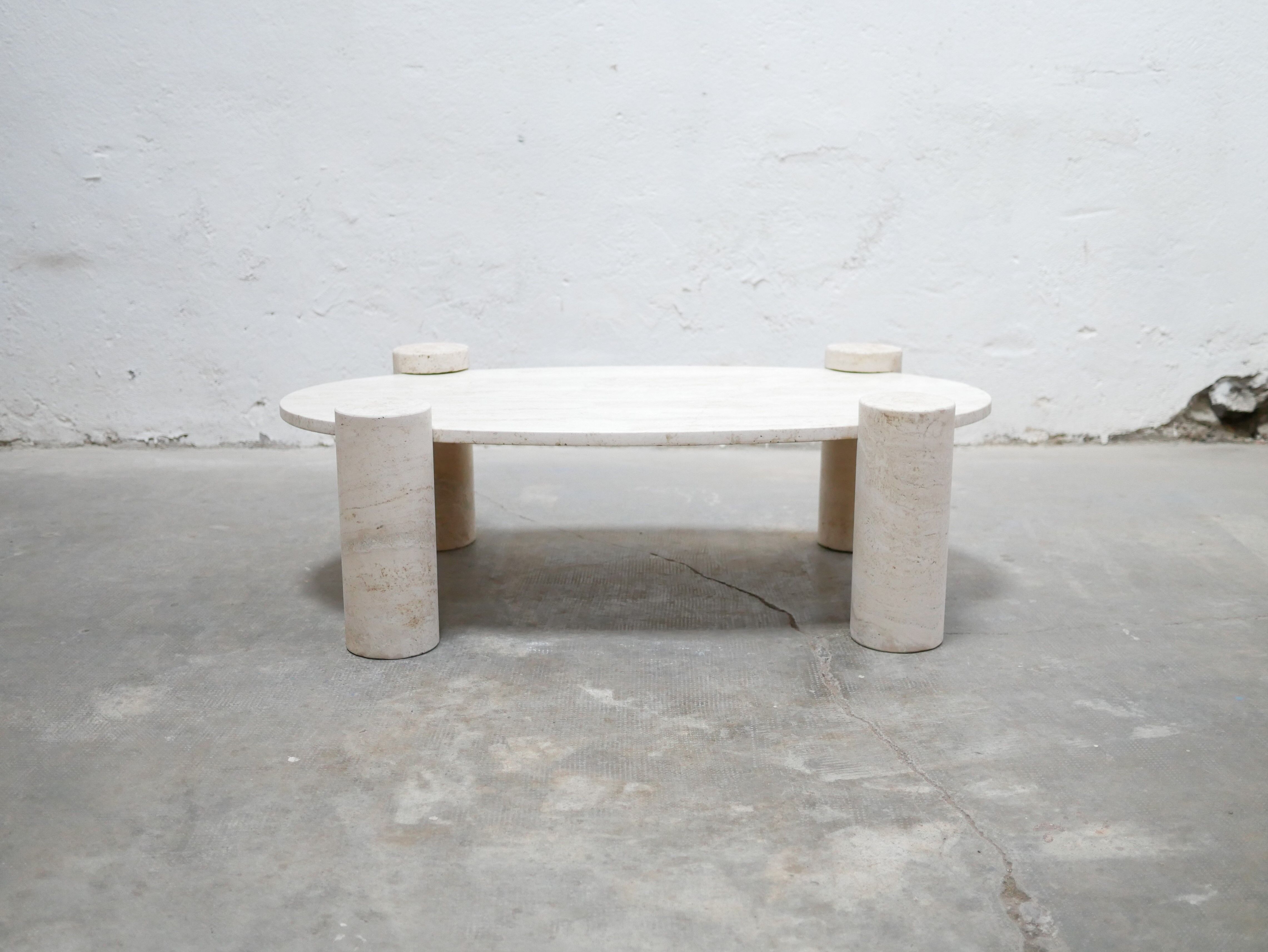 Vintage travertine coffee table