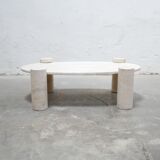 Vintage travertine coffee table