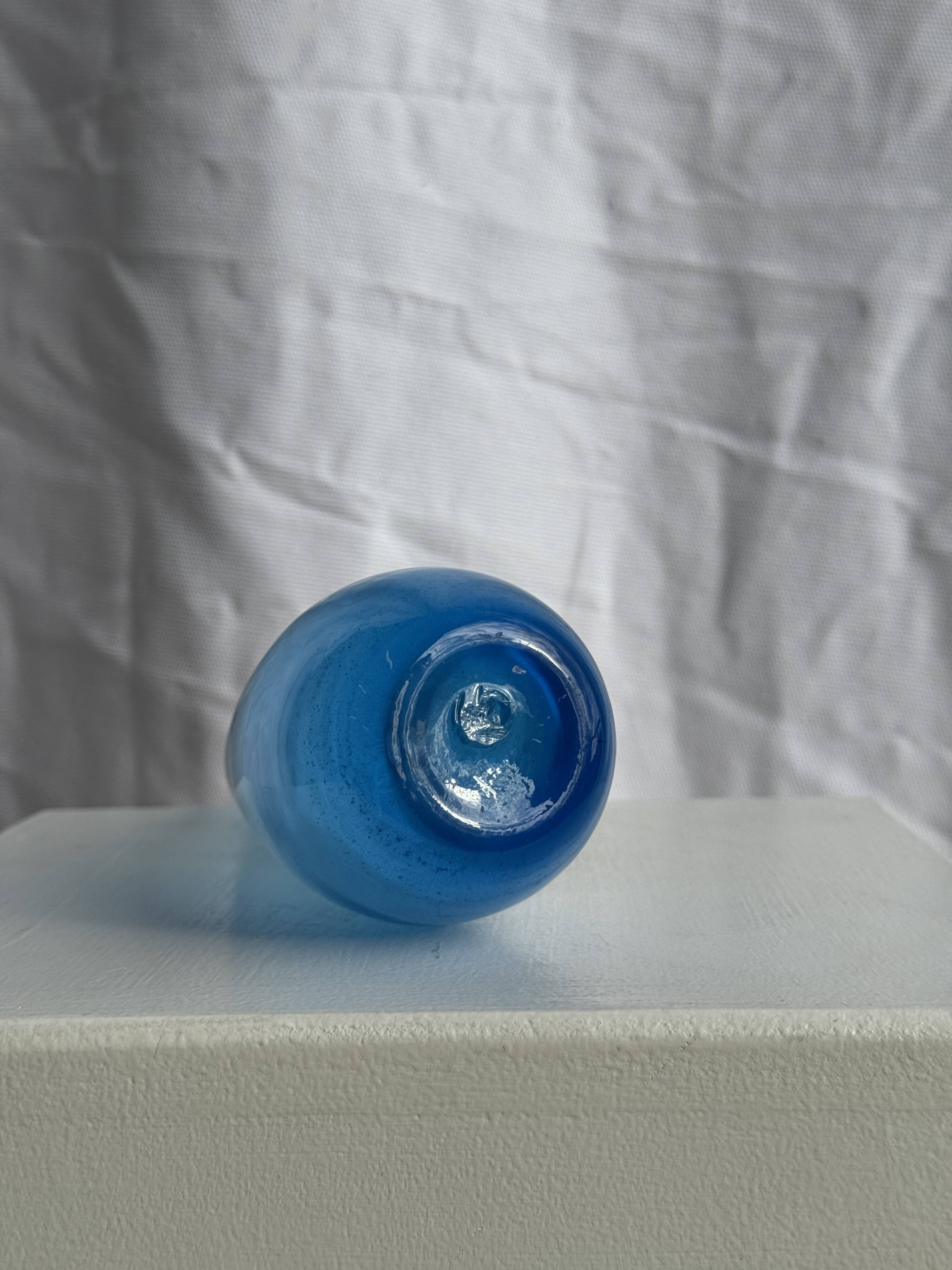 Blue soliflore vase H25 D7