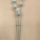 Contemporary Floor lamp in Chrome and Murano glass