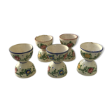 Five diabolo coquetiers in earthenware