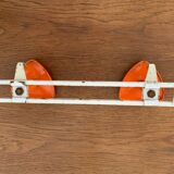 Vintage orange metal patère