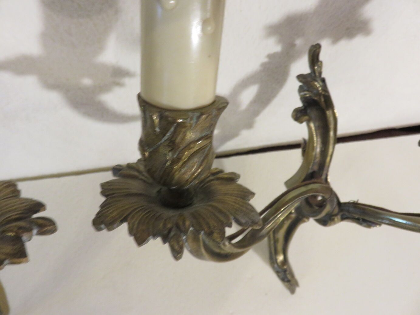 Paire d'appliques en bronze