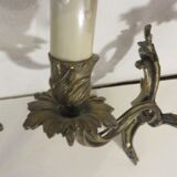 Paire d'appliques en bronze