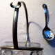 Baccarat jam jar, Pierreries model - metal spoon