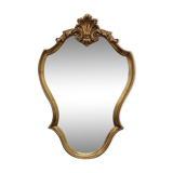 Mirror rockery gilded with gold leaf