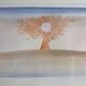 Vintage reproduction after “The Thinking Tree” by Folon, framed, 1974, 42 cm x 31 cm