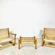 Vintage bamboo lounge set made in denmark 1950s