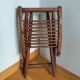 Folding wooden stool