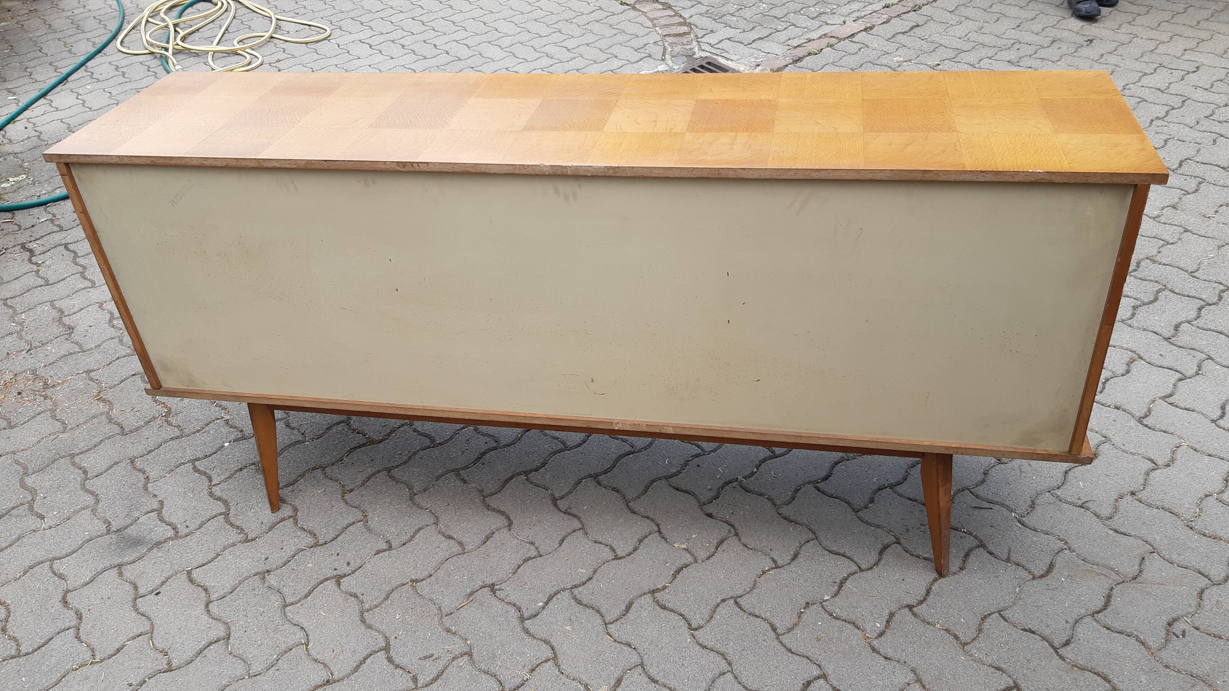 Enfilade vintage chêne clair 1950