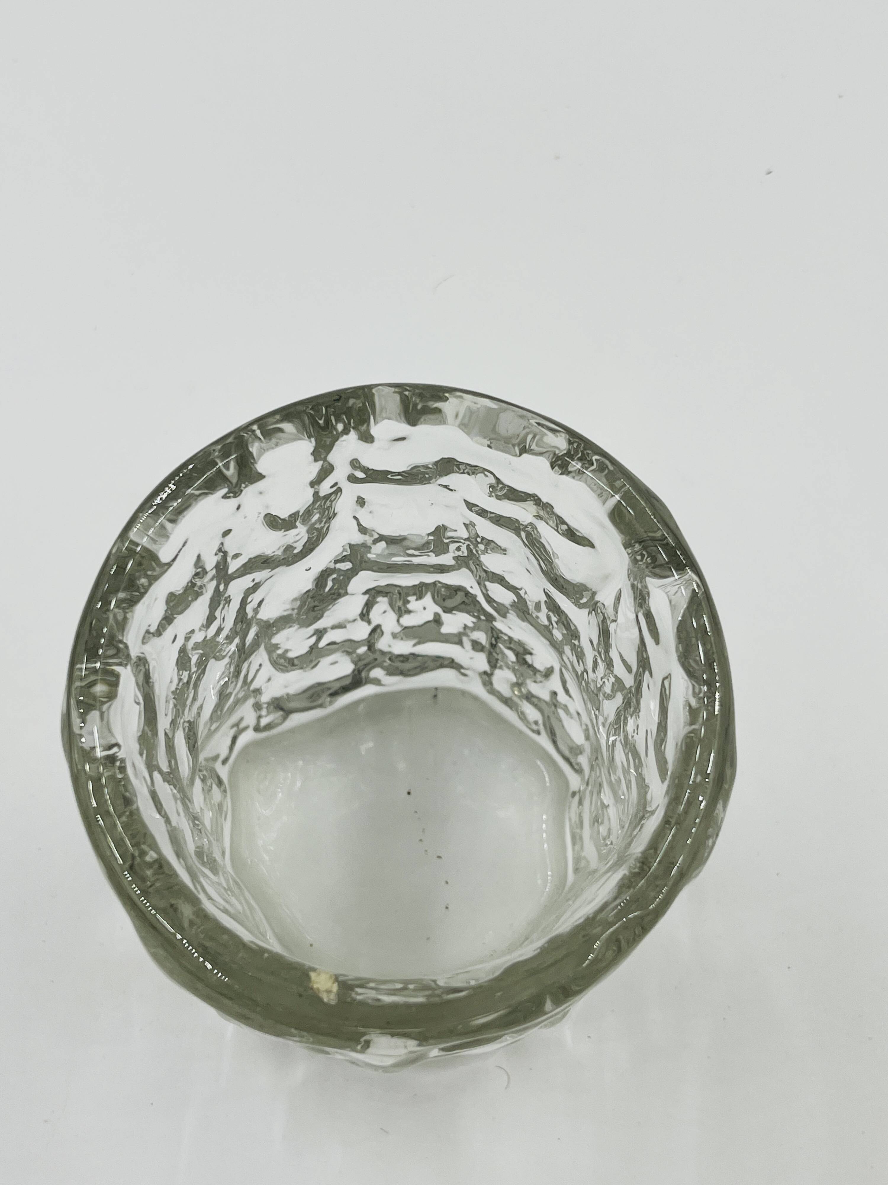 Vase Ice Glass WMF by Erich Schumann