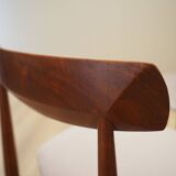 Set of four teak chairs, Danish design, 1960s, designer: H.W. Klein