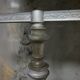 Vintage cast iron adjustable Shaving Stand