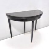 Black Walnut and Ebonized Beech Folding Table attr. to Paolo Buffa
