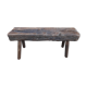 Massive wooden bench