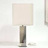 Lampe chrome et métal doré