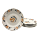 6 Flat plates in iron earth, "Longchamp" model "Primax"