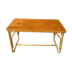 Table basse en rotin