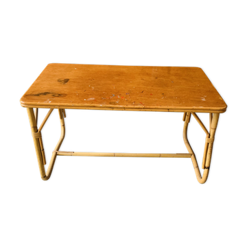 Rattan coffee table