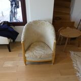 Armchair barrel gilded structure